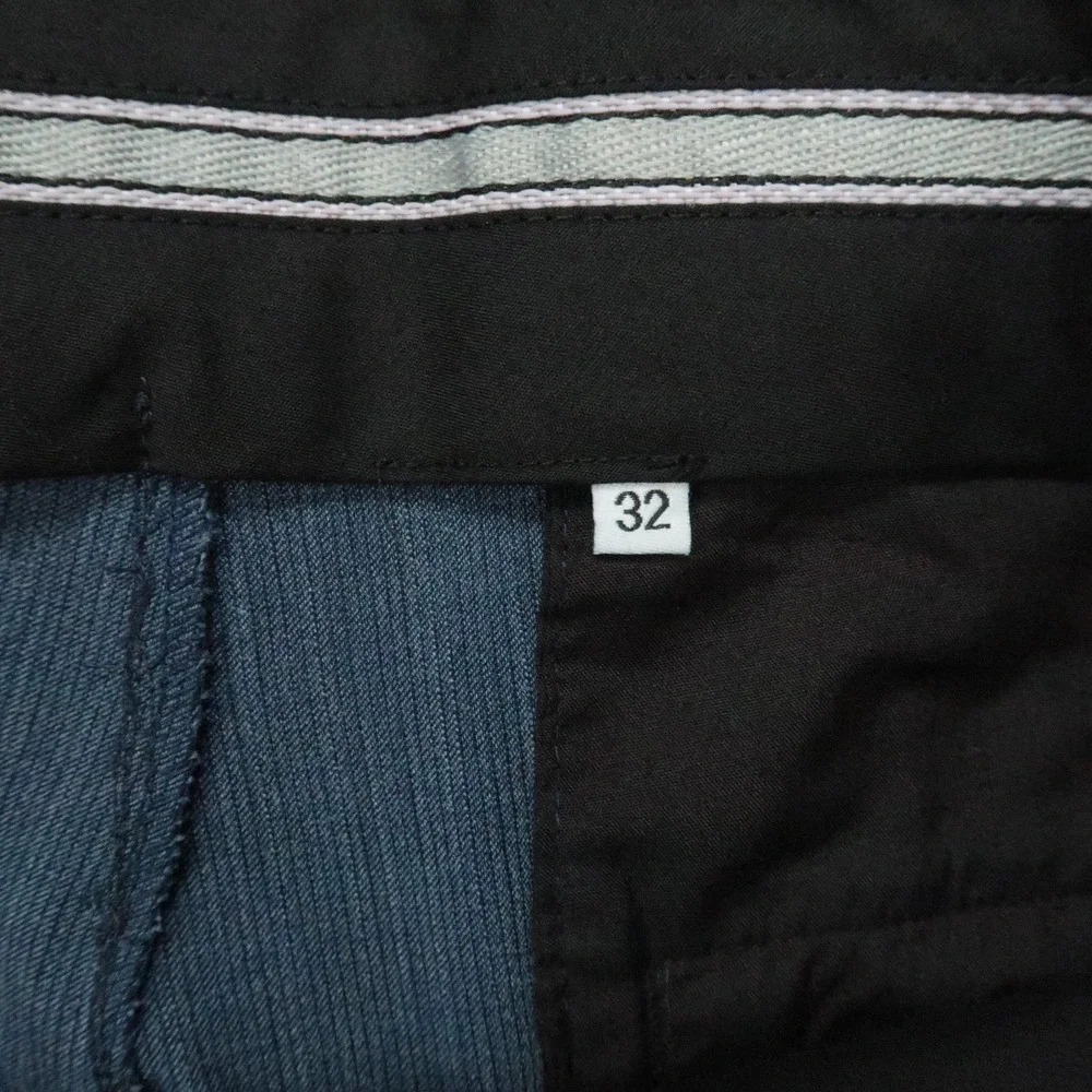 State & Liberty Pants Men 32x30 Blue Flat Front Straight Trouser Heathered Dress